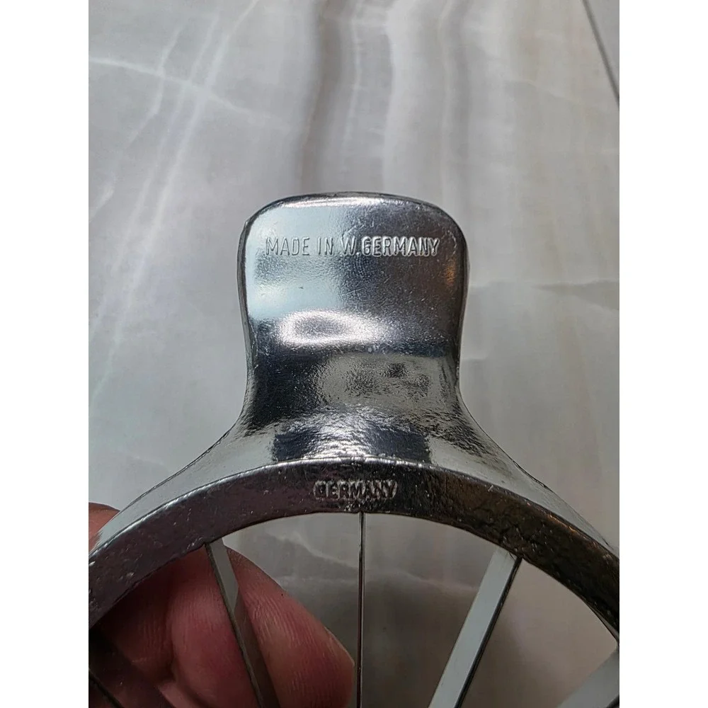 Vintage Wilesco Apfella Apple Slicer Corer West Germany Chrome Metal 12 Slice A6